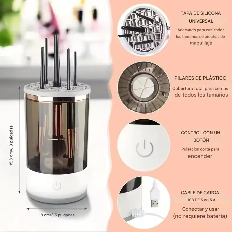 CleanBeautyPro™ | Limpiadora de Brochas