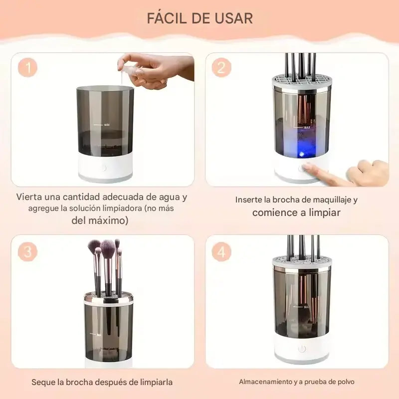 CleanBeautyPro™ | Limpiadora de Brochas