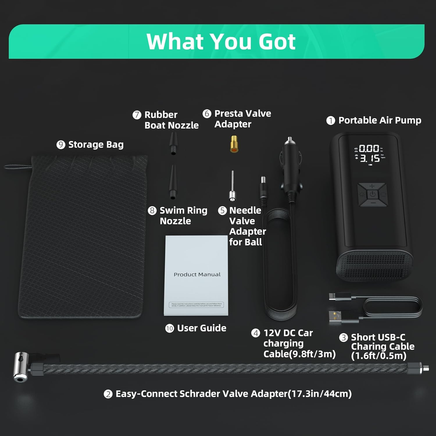 AirTech™ | Compresor de Aire Inalambrico para Neumaticos