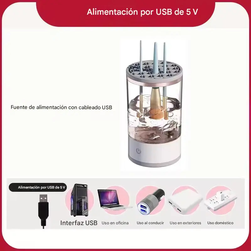 CleanBeautyPro™ | Limpiadora de Brochas
